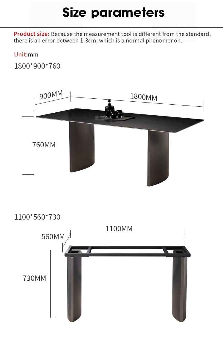 Home Living Room Stainless Steel Dining Table 4 6 Seats Fiberglass Coffee Table