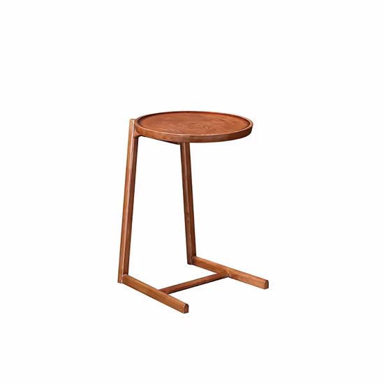 モダンなデザインの無垢材ダイニングコーヒーサイドテーブル人気